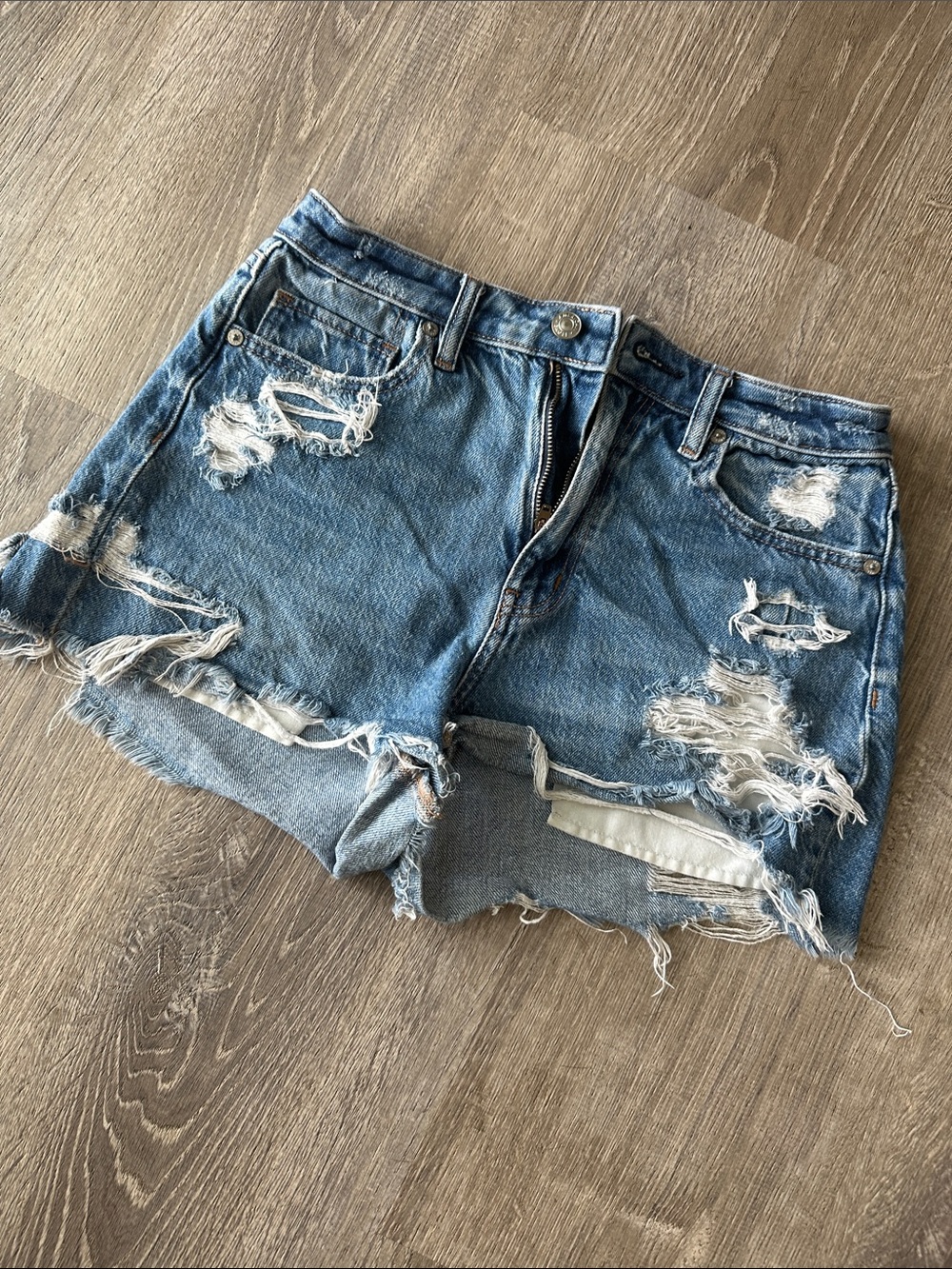 Distressed AE Shorts